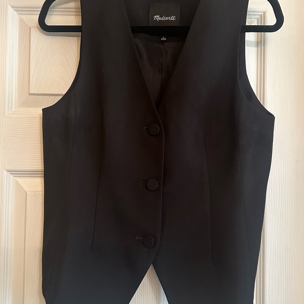Madewell Women’s Black Vest Size 6